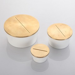 Copper Surface Cleaning Port Drain Pipe Dual-Function Inspection Port 75 Ground Cleaning Port Inner and Outer Insert Floor Drain Plug Manufacturer Wholesale