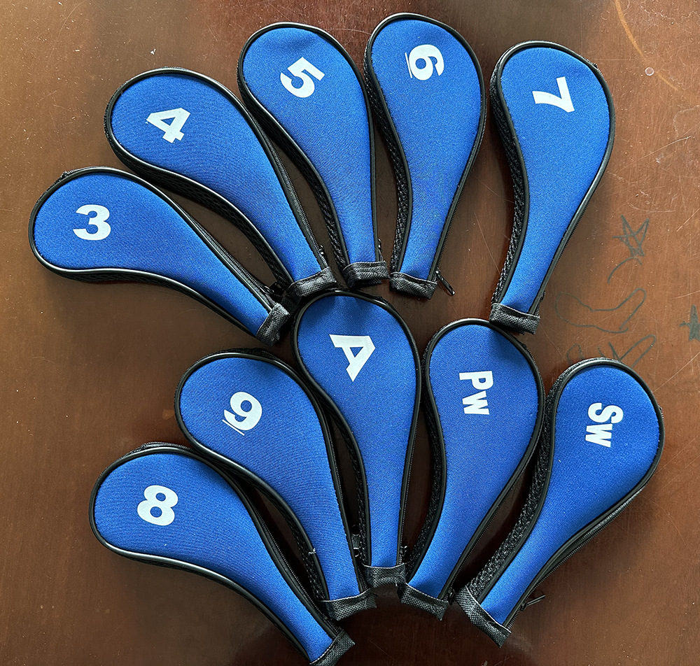 Fuente de la fuente, imágenes, muestras, consulta, 10-12 pcs, cubierta del casquillo de la barra de hierro, cubierta multicolor de la barra de la cremallera del golf