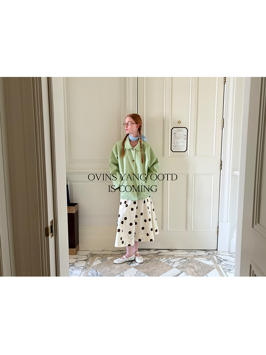 Ovinsyang Doll Collar Pure Color Leather Jacket for Women 2026 Spring New Korean Design Top