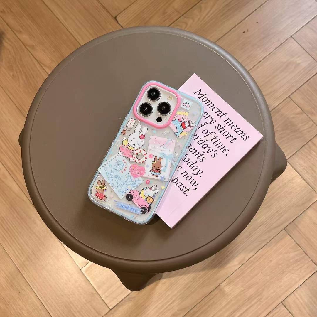 Funda de conejo estilo Instagram para iPhone 17 Pro, iPhone 14, Apple 15 Pro Max, 2 en 1 para iPhone 16.