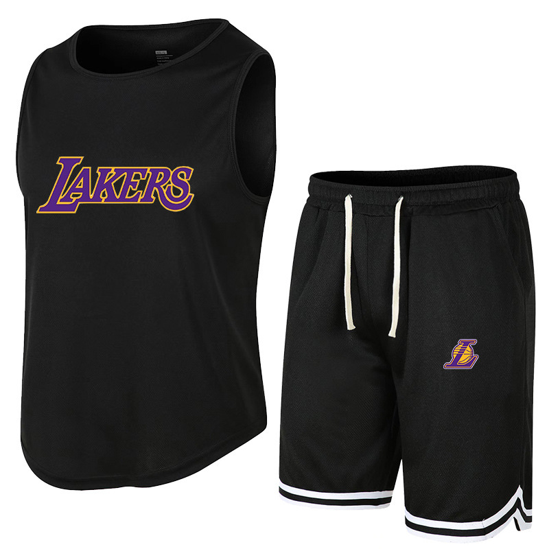 210g Weight Polyester Fabric Type Casual Pants, Sweatpants Pants Type Racerback Tank Tops Tops Type Pants Sets Sets Type Round Neck Neckline Solid Color Pattern Men's Gender Casual, Sports Style Men's Solid Color Casual Sports Round Neck Men's Sets 24