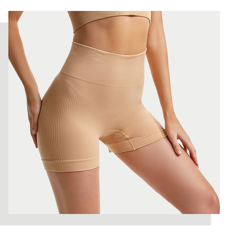 105g Weight High Waist Panties Waist Panties, Shaping Underwear Lingerie Type Shorts Pants Length Nylon Fabric Type High Waist Waist Line Fitness Occasion Stereotype, Waist Support, Seamless, Yoga, Running, Quick Dry Function Skinny Fit Type Peach, Solid Color Pattern Winter, Summer, Spring Season Women's Gender Women's Peach Solid Color Nylon Active Bottoms 3