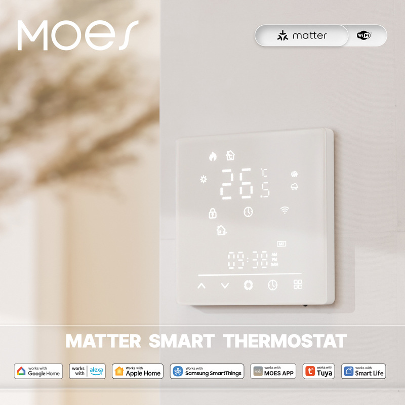 WIFI graffiti smart home MATTER floor heating intelligent switch app timing floor heating energy saving temperature control switch