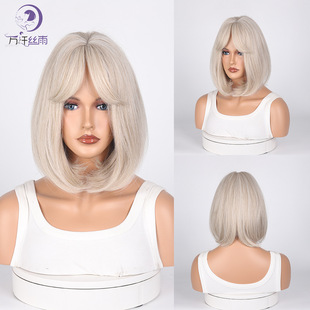 ���R�d�W���ٰlŮʿ�ҽ�ɫ�̰lֱ�l12inch����bobo���S���lȫ�^��
