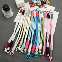 在庫あり 37 色のしっかりとしたダブルバックル携帯電話ストラップリストストラップウォーターカップ携帯電話バッグ吊りチェーン男性と女性のショートスタイル