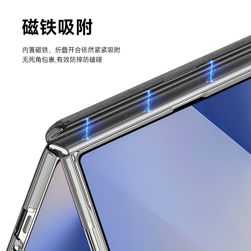 Samsung ZFold 30% off スタッキングスクリーン携帯電話ケースに適した工場肌の感触 Flip7 ファンタジー星空インフリップケース|undefined