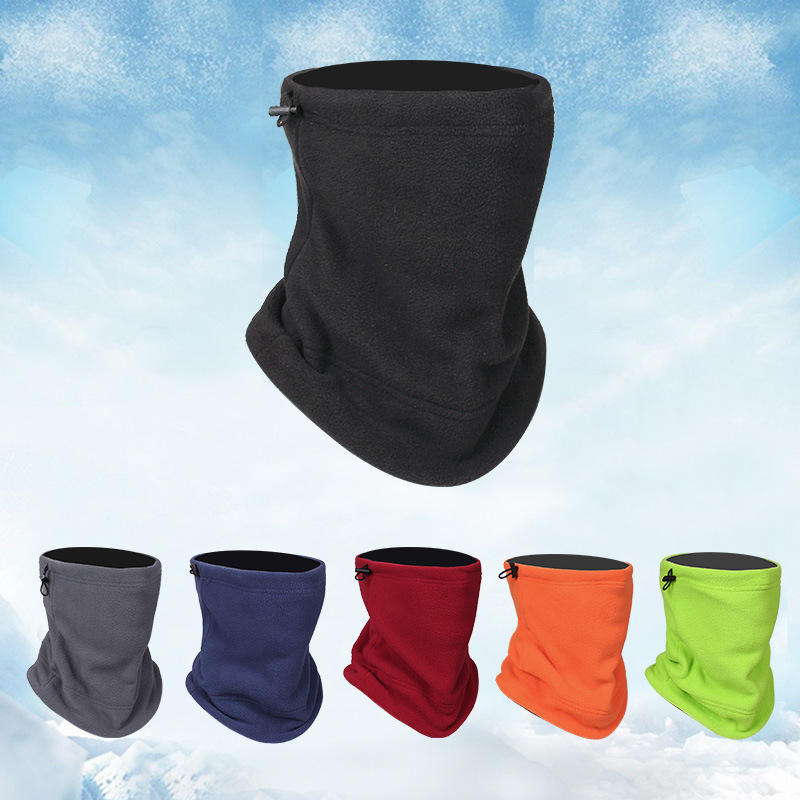 Cross-Border Winter Men's and Women's Outdoor Windproof and Cold-Proof Ski Face Protection Neck Scarf Plus Velvet Neck Scarf Warm Neck Cover Cycling Mask