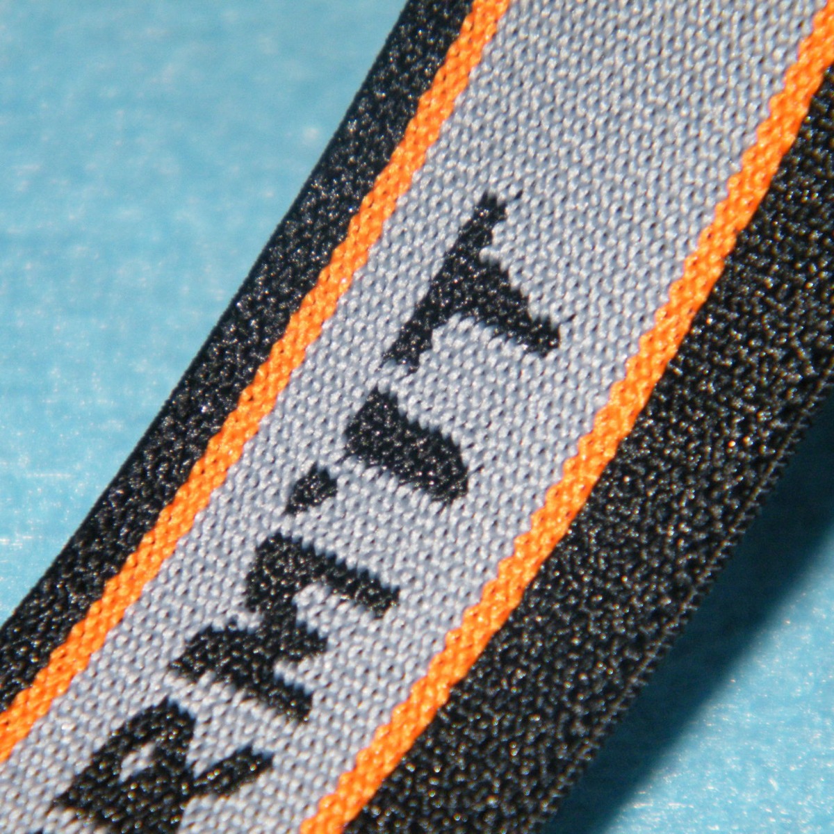 涤纶特多龙提字提花强弹力带松紧带护背衣服用工厂生 产订 制