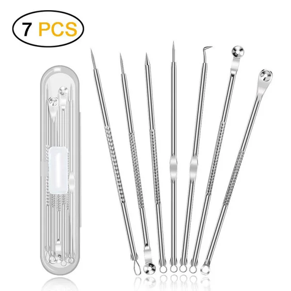 Electroplating acne needle 7-piece set blackhead acne acne removal needle suit acne removal needle