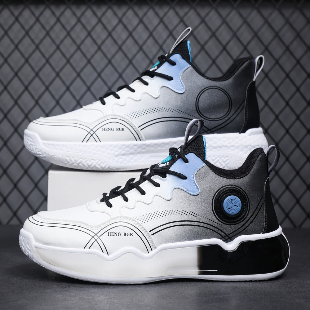 Demi-season basketball shoes platform, comfortable sports shoes, breathable footwear for elementary school students, wholesale