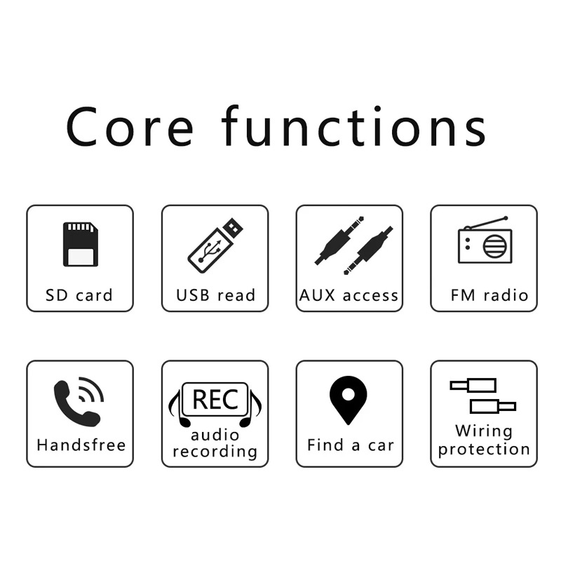 12V Car Navigation and Car Finder Bluetooth Call Player Car Mp3 USB Card Multi-Function Fm Radio