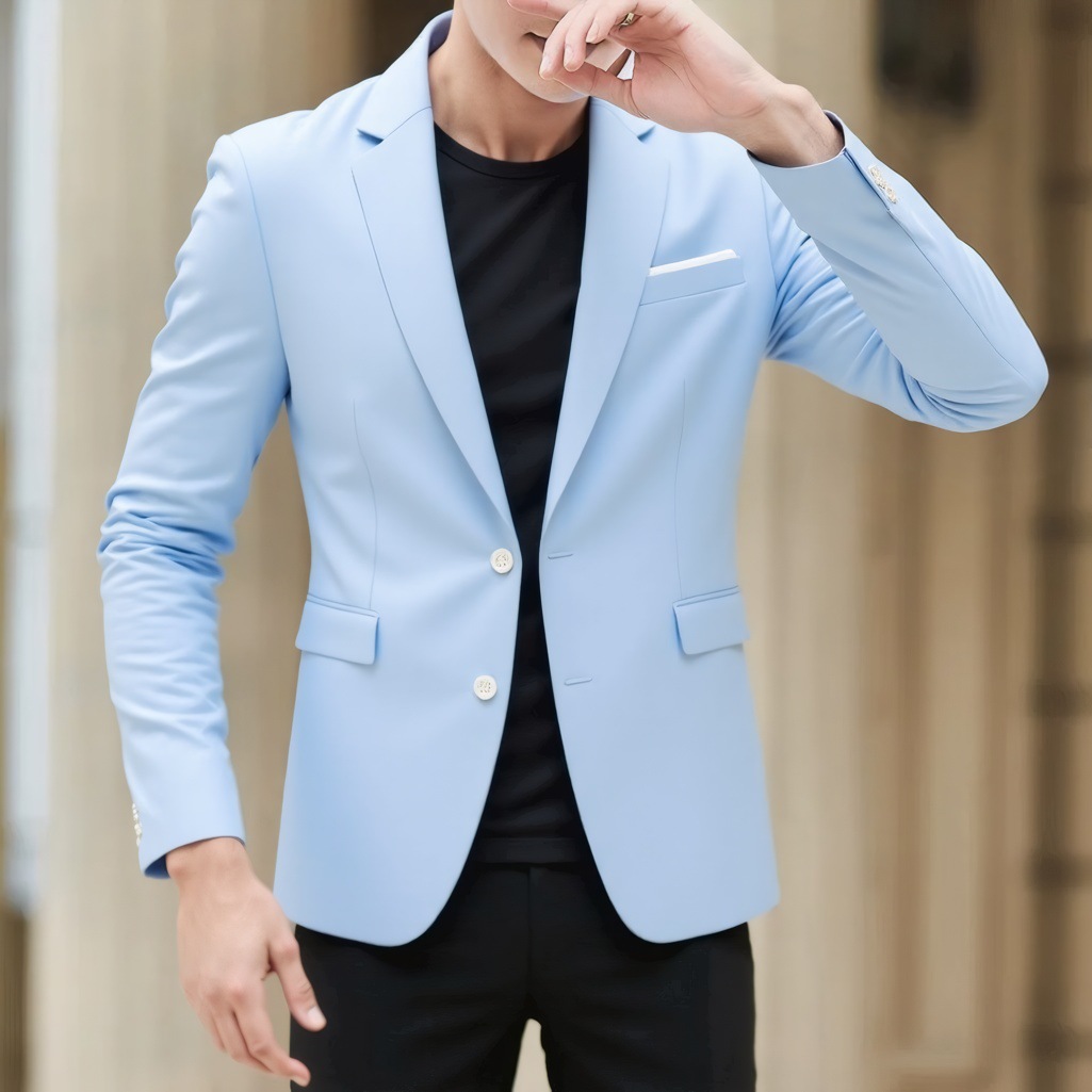 Blazer uomo slim fit giacca elegante per business e casual_voghion.com