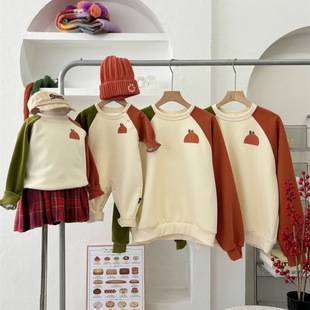 Baby's parent-child clothing for a family of three or four 2025 new Chinese New Year autumn and winter vests for baby's clothes high-end sense of the whole home