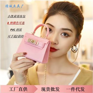 2023 New Kelly Bag DIY Jelly Bag Cross-Border Women's Bag Fashion Lipstick Bag Single Shoulder Crossbody Small Bag Wholesale