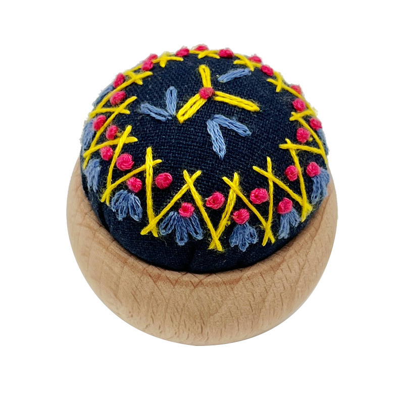 Paquete de material de bricolaje de bordado, bordado de espinas, práctica para principiantes, bolso de mano, juego de regalo, flor de bordado Lu, caja de inserción de aguja de autobordado tridimensional