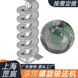 定做动力滚筒输送机无动力辊筒输送线传送机不锈钢螺旋滚筒输送线