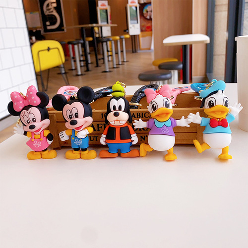 Minnie Mickey Cartoon Doll Keychain Cute Donald Duck Pendant Pendant Mobile Phone Keychain Couple Small Gift
