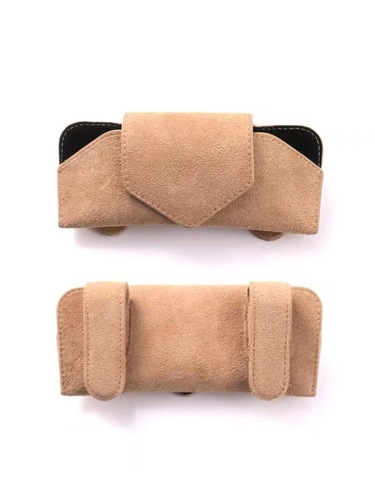 Multifunctional storage car sun visor car clip support suede car interior supplies sunglasses frame car glasses clip