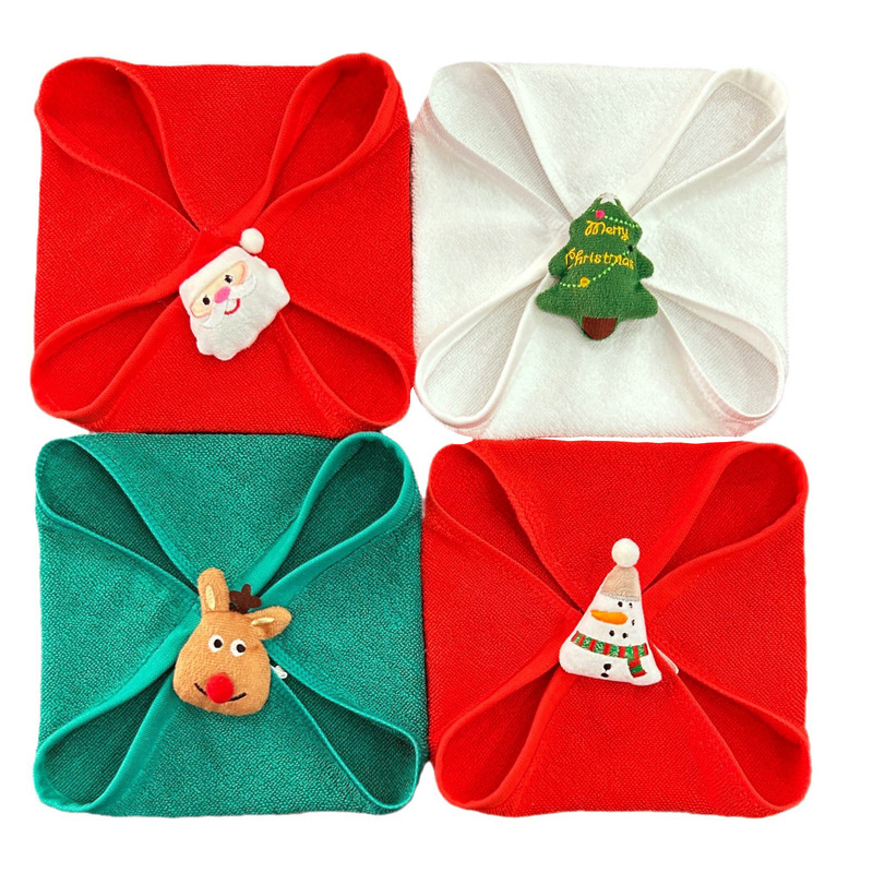 Coral fleece Christmas cartoon hand towel, absorbent and quick-drying hanging cloth for kitchen and bathroom, cute children's gift towel Coral fleece Christmas cartoon hand towel, absorbent and quick-drying hanging cloth for kitchen and bathroom, cute children's gift towel