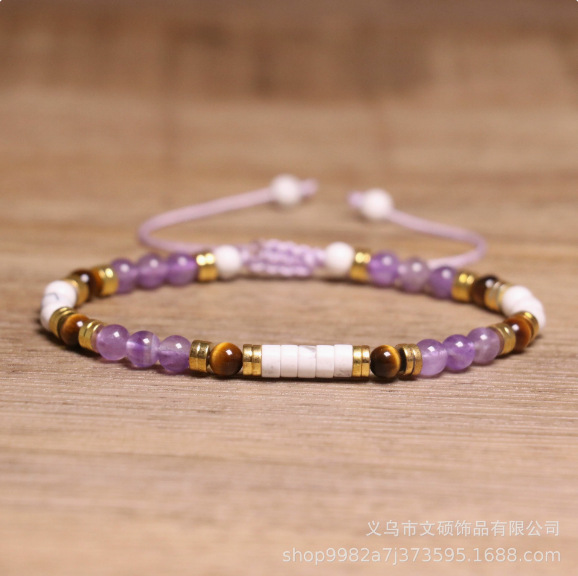 Thạch anh tím tròn 104 tâm