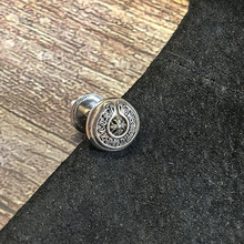 克罗伈马蹄耳钉925银朋克嘻哈潮流个性简约男女耳饰