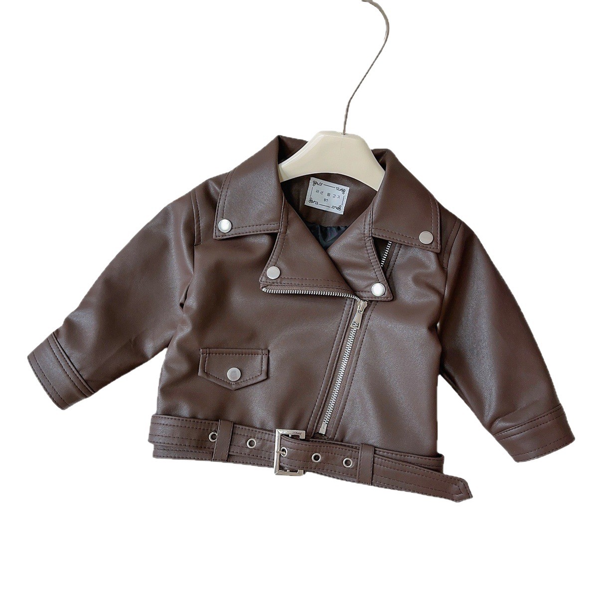 Giacche di pelle da ragazza, Locomotive primavera e autunno, Giacche di pelle corte per bambini_voghion.com