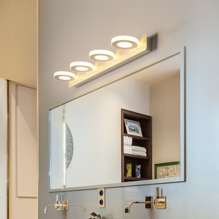 Bathroom Restroom Toilet Mirror Front Light led Punch-free Toilet Dressing Table Washstand Washbasin