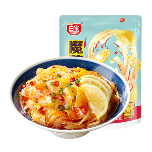Akuan Konjac Cold Noodles, Cold Skin Instant Low-fat, Low-fat Summer No-cook Instant Noodles Manufacturer Food Wholesale Bags