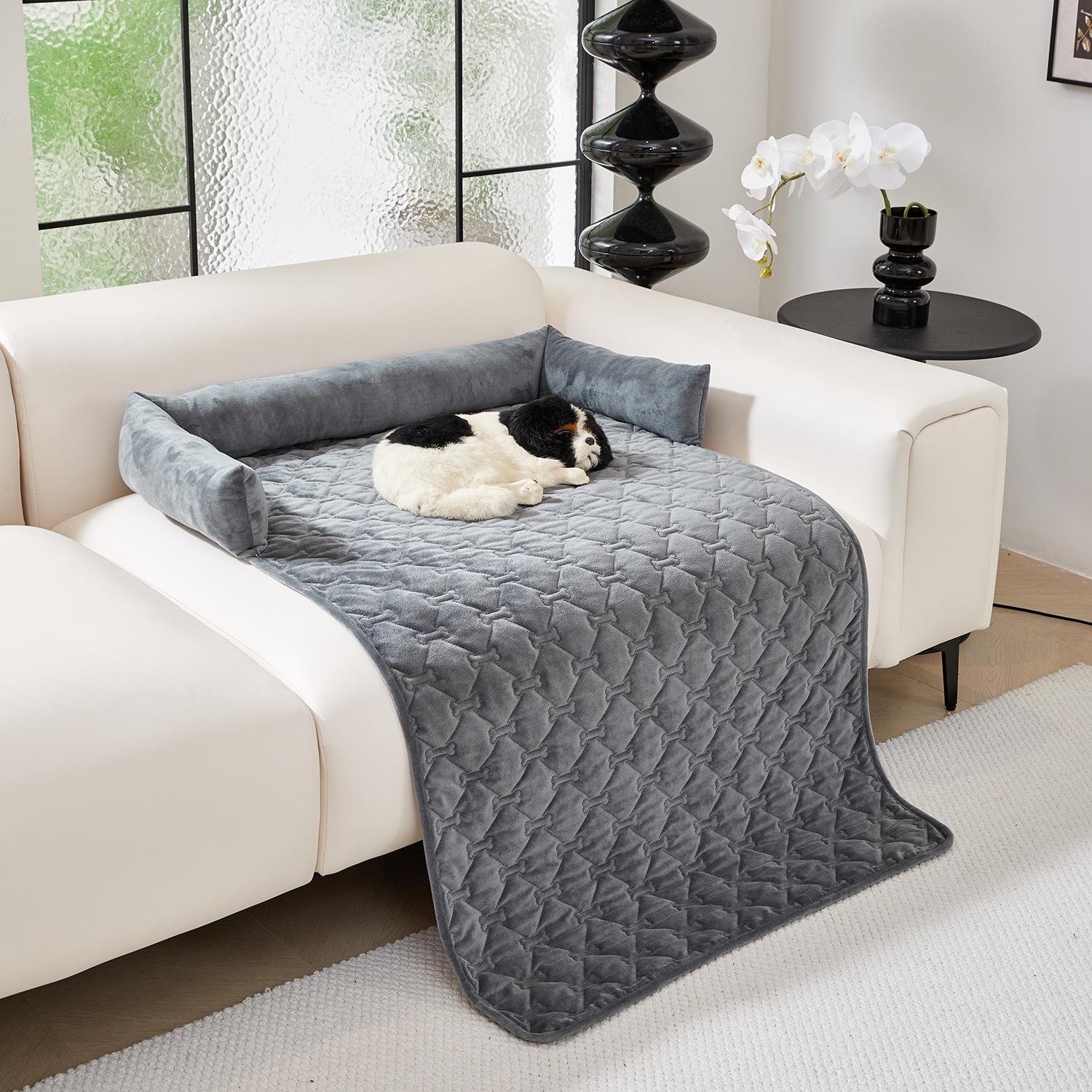 아마존 폭발 뼈 형 푹신한 개 고양이 둥지 이중 사용 원피스 애완 동물 둥지 매트 소파 침대 공급 업체