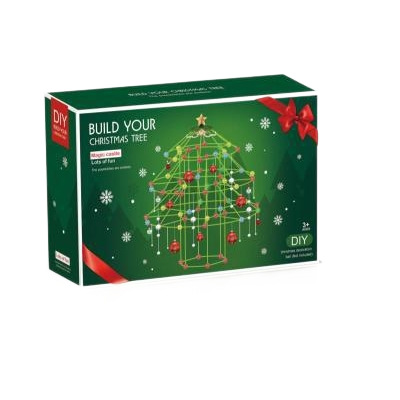 Transfronterizos DIY cuentas de bloque de juguetes indoor y outdoor puzzle puzzle puzzle árbol de Navidad barra de torsión