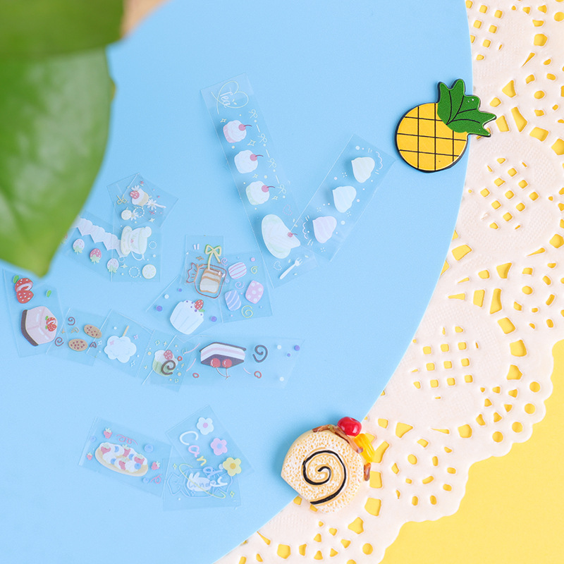 59g Weight Washi Tape Stationery Type 5 PCS/Package Quantity School Occasion PET Material Butterfly, Daisy Pattern Cute Style 5 PCS/Package Butterfly Daisy School PET Cute Washi Tape 17