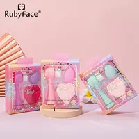 RUBYFACE Пятно для мытья лица Очищающая кисть для красоты Яичный макияж Любящий чехол для пальцев Пучка для чистки лица Набор инструментов