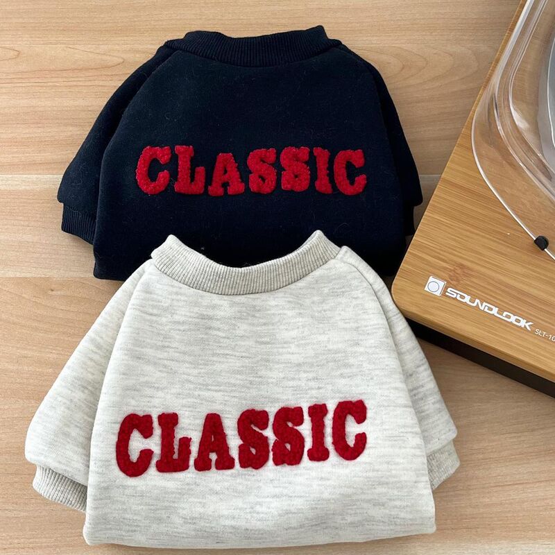Trendy Internet Celebrity Style Dog Autumn and Winter Clothing Korean Baseball Jacket for Small Dogs Like Teddy and Cats, Warm Clothing