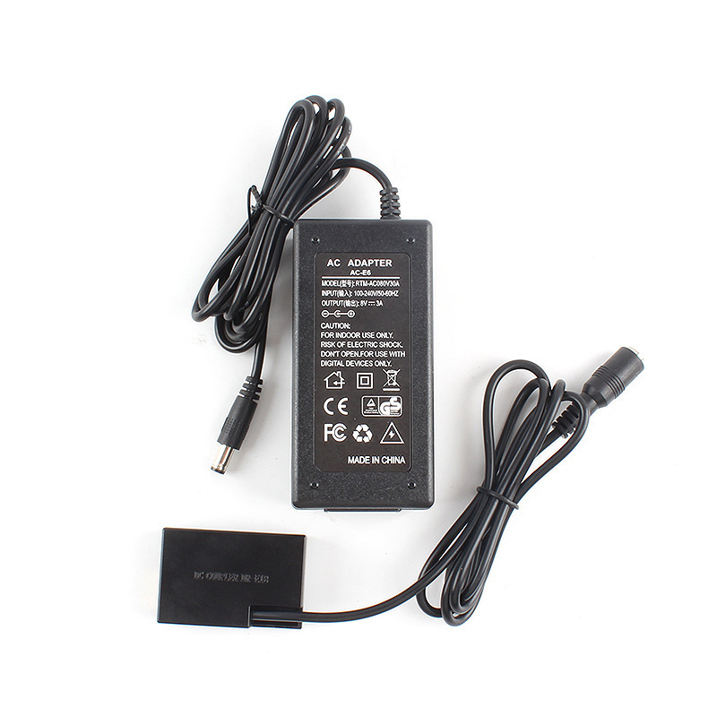 Applicable to Canon SLR EOS Rebel T6s 760D T7i camera ACK-E18 AC power adapter