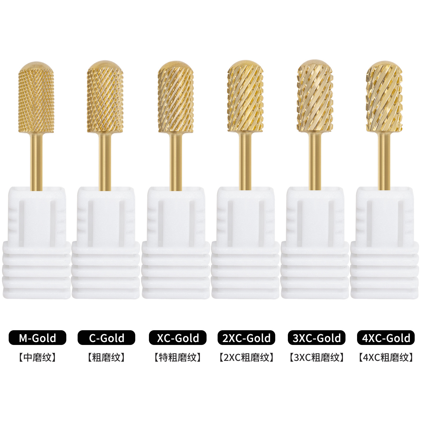 Nails transfronterizos de tungsteno de acero pulido Pro cabeza cilíndrica rápida eliminación de uñas pretratamiento eliminación de piel muerta eliminación de uñas bidireccional