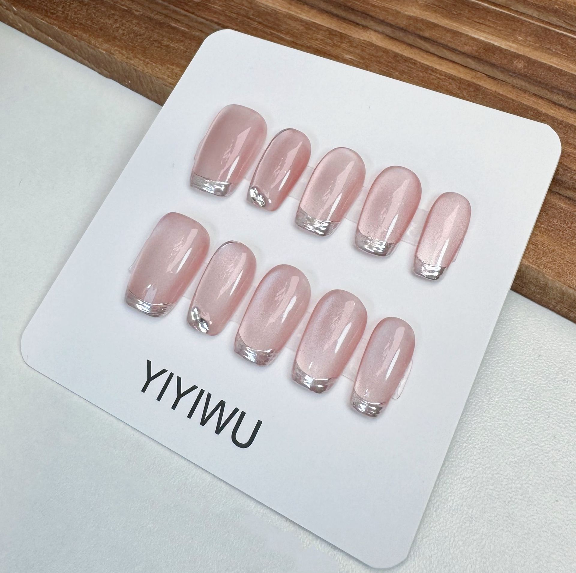 Yiyi Dance Colorful Magic Mirror (cuadrado corto) Color Magic Mirror Armadura portátil hecha a mano Cat Eye Magic Mirror Rosa Terapia Armadura pura