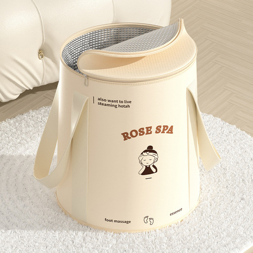 New foot bath bucket portable foot bath artifact foldable foot bath bag high and deep over the calf household thermal insulation foot bath bucket