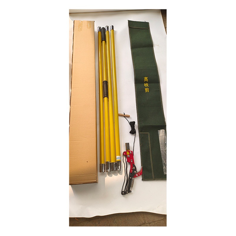Tijeras de podar y sierra combinadas, doble propósito, 8 secciones, 8 metros, ahorro de trabajo, tijeras de podar para gran altitud, sierra de doble rueda para gran altitud, tijeras para recolección de frutas, tijeras de podar extensibles para gran altitud.