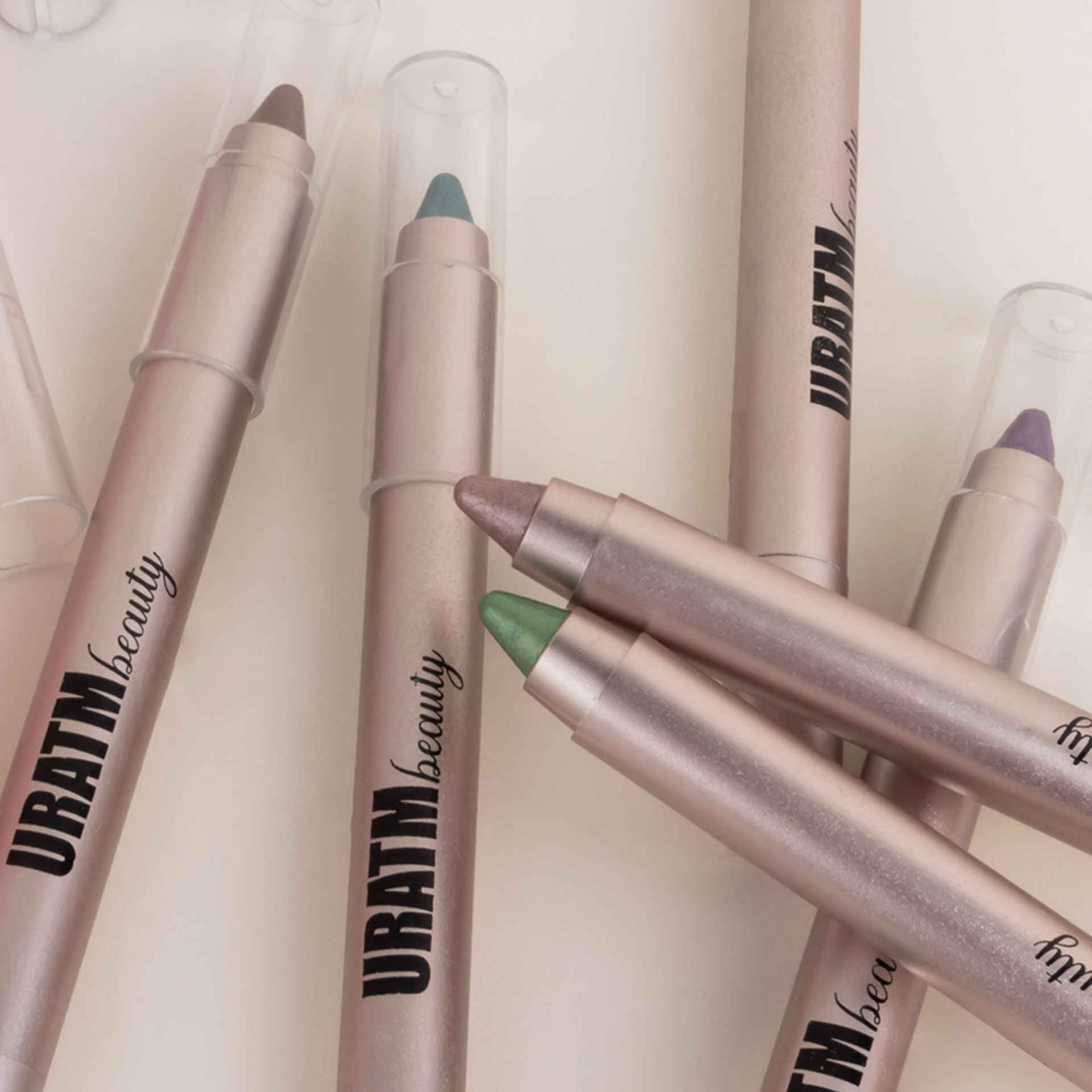 Cross-border exclusive 6-color pearlescent eyeshadow pen set, non-smudging with pencil sharpener, eyeliner pen, eye pencil, foaming pen undefined