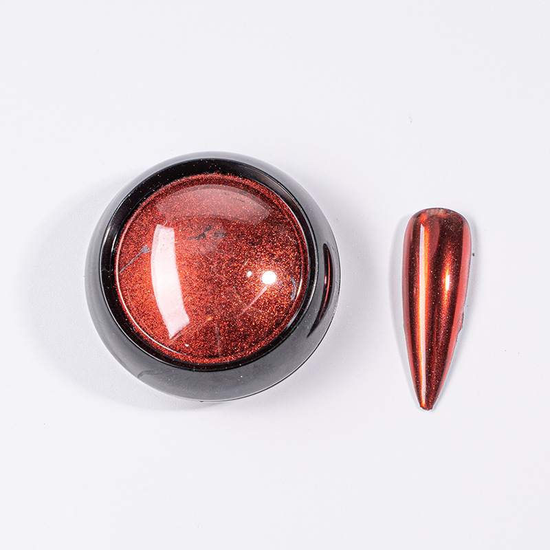 TikTok mismo Rainbow Mirror harina agua ondulación espejo mágico polvo al por mayor En stock suministro transfronterizo de uñas sólido espejo mágico polvo