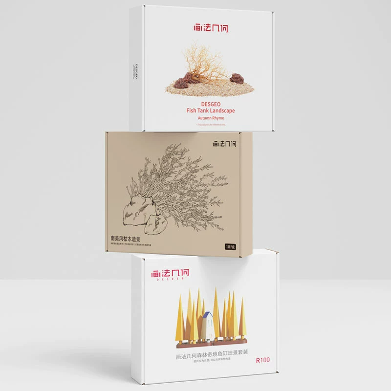 Полный набор экологических затонувших деревянных изделий для ландшафтного ландшафта Xiaomi Fish Fish Fish