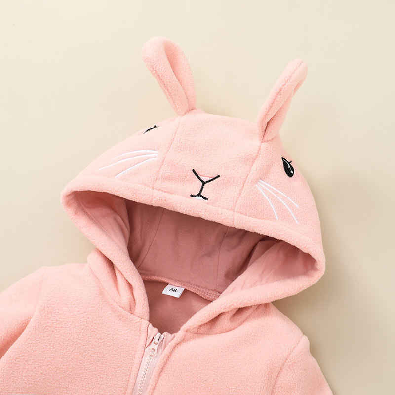 Nihaojewelry Cute Rabbit Zipper Hooded Jacket Wholesale display picture 2