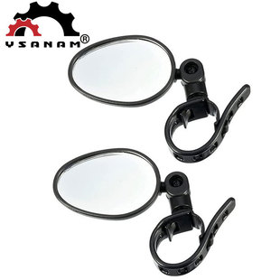 Bicycle Rearview Mirror wide-angle convex mirror bicycle reflector mountain bike rearview mirror silicone handle rearview mirror