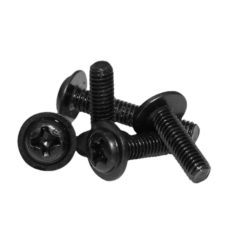 Black cross round head with pad computer main board machine screw PWM pan head with dielectric screw M2M3M4M5 screw
