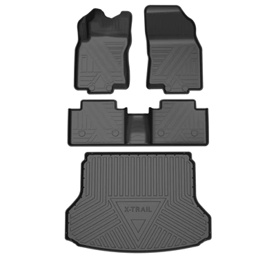 Special Nissan T33/T32: Universal Foot Pad - 14-24-years-x-trail-t32-five-seater-5-seat-single-layer-tpe-floor-mats-trunk-mat-full-tpe-special-car-dedicated