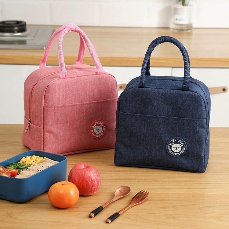 Новая пылезащитная сумка для обеда с медведем, студенческая сумка для обеда, термосумка, изолированная термосумка, сумка для обеда, сумка для обеда