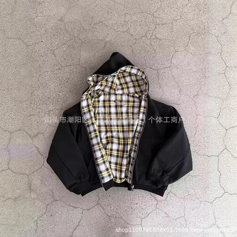 Foreign Trade Direct Sales Autumn and Winter Cross-Border American-Style Design Street Fashion Brand Reversible Hooded Zipper Hoodie for Men and Women Foreign Trade Direct Sales Autumn and Winter Cross-Border American-Style Design Street Fashion Brand Reversible Hooded Zipper Hoodie for Men and Women
