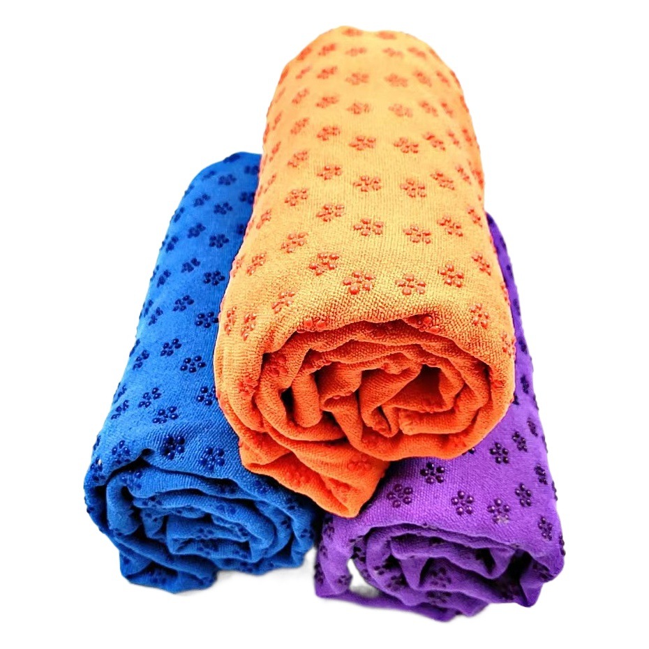 PVC Plum Blossom Yoga Blanket Spreading Towel Sweat-Absorbing Non-Slip Towel Household Yoga Fitness Special Cloth Mat