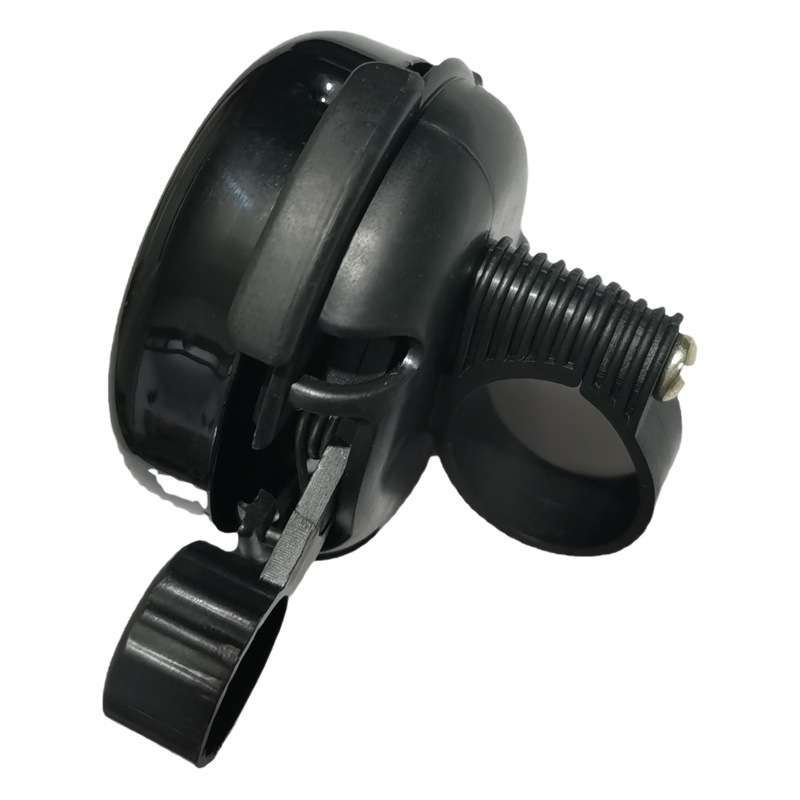 Timbre para bicicleta, timbre de bicicleta, timbre de niebla, timbre grande negro para bicicleta, timbre de hierro 52 para bicicleta, completamente negro.
