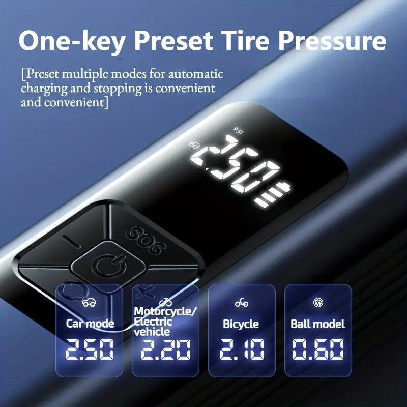 Small portable air compressor aluminum alloy shell tire inflator digital durable car air X20 Small portable air compressor aluminum alloy shell tire inflator digital durable car air X20